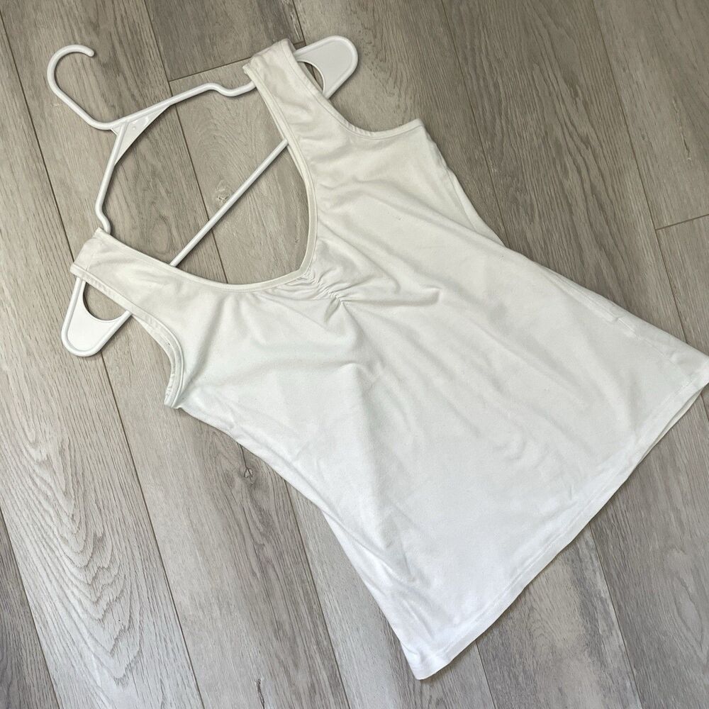 Amour Vert Tank Top cinched bust sleeveless womens White (small) contemporary